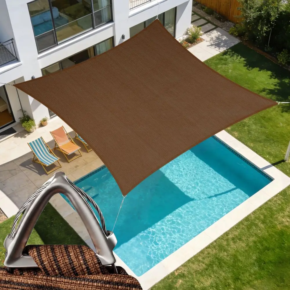 Heavy Duty 12 x 32 Brown Sun Shade Rectangle Pro Ring Customized Size Shade Sail, 260 GSM Commercial Grade UPF50 Sunshade, Rein
Heavy Duty 12 x 32 Brown Sun Shade Rectangle Pro Ring Customized Size Shade Sail, 260 GSM Commercial Grade UPF50 Sunshade, Rein