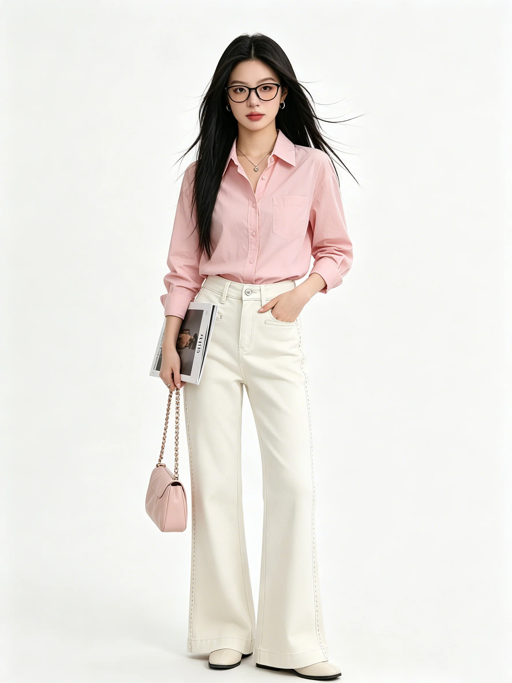 High Waist Flared Jeans Women's Summer New Skin-friendly Slimming Drapey Versatile Trousers Korean Style Light Wash Denim
High Waist Flared Jeans Women's Summer New Skin-friendly Slimming Drapey Versatile Trousers Korean Style Light Wash Denim
