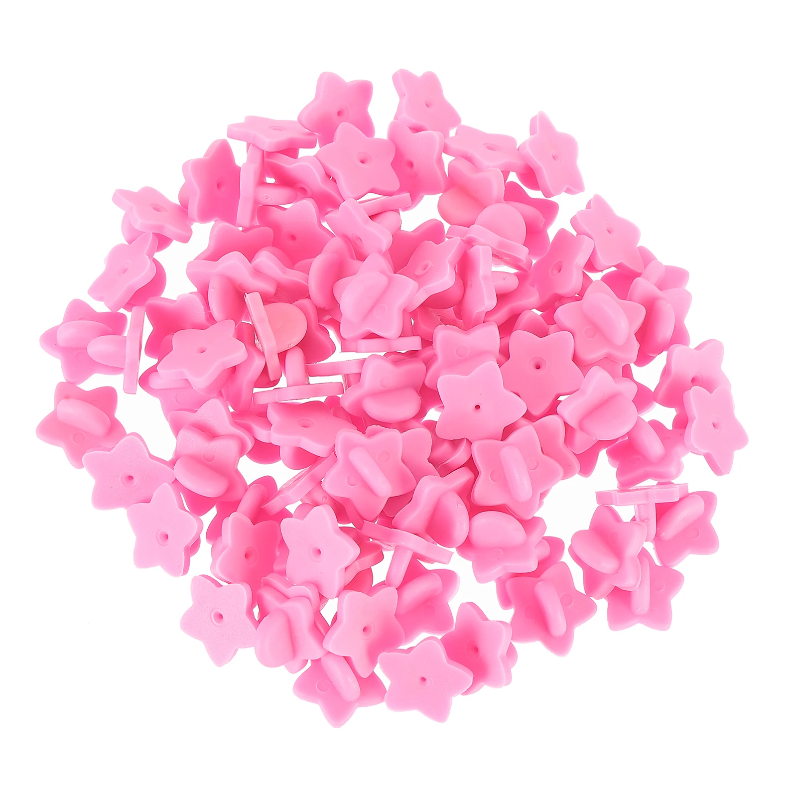 100pcs Star Shaped Pin Backs Lightweight Portable Badge Hat for Lapel Pins Tie Tacks Holding Clutch Backings Pink Rubber
100pcs Star Shaped Pin Backs Lightweight Portable Badge Hat for Lapel Pins Tie Tacks Holding Clutch Backings Pink Rubber