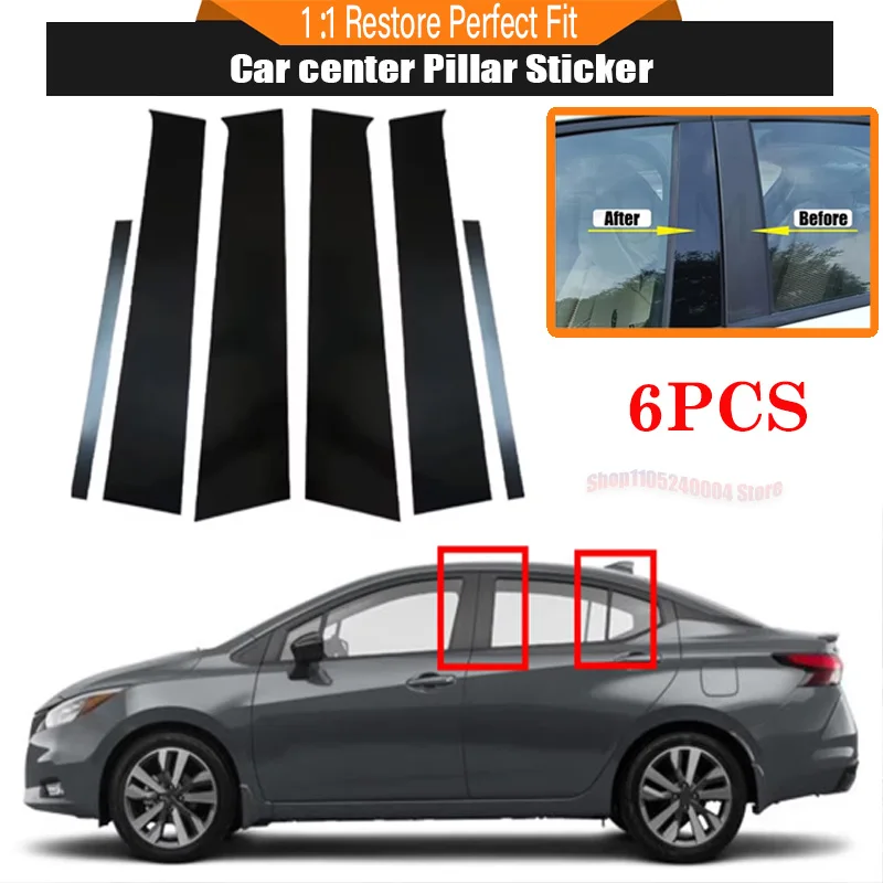 For Nissan Almera Versa Sunny 2020-2023 6PCS Silver Carbon Gloss Black Pillar Post Window Door Trim Cover Sticker Set
For Nissan Almera Versa Sunny 2020-2023 6PCS Silver Carbon Gloss Black Pillar Post Window Door Trim Cover Sticker Set