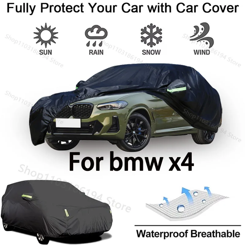 Full Car Cover For BMW X4 Outdoor Protective Gear-Snowproof, Sunshield, Waterproof and Dustproof Automobile Accessories
Full Car Cover For BMW X4 Outdoor Protective Gear-Snowproof, Sunshield, Waterproof and Dustproof Automobile Accessories