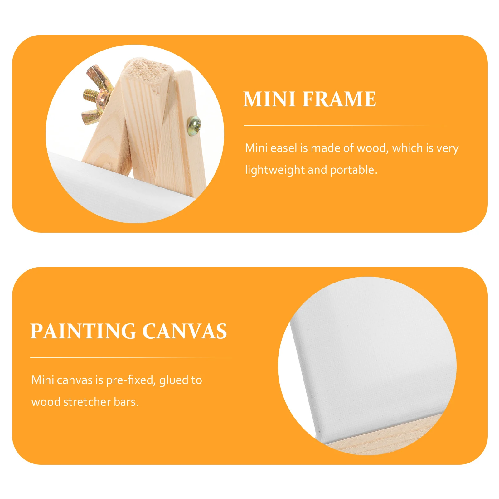 2Pcs Mini Art Easel Set Wooden Lightweight Canvas Stand for Painting Craft Fine Art Home Wedding Decor Mini Sketching Easel
2Pcs Mini Art Easel Set Wooden Lightweight Canvas Stand for Painting Craft Fine Art Home Wedding Decor Mini Sketching Easel
