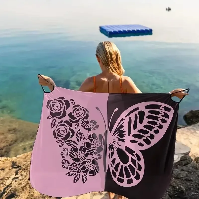 Butterfly Print Beach Dress Women One Piece Swimsuit Cover Up Summer Pool Party Lightweight Swimwear Sarong Quick Dry
Butterfly Print Beach Dress Women One Piece Swimsuit Cover Up Summer Pool Party Lightweight Swimwear Sarong Quick Dry
