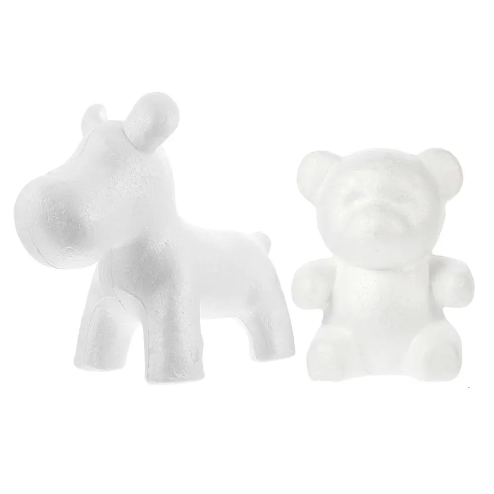2Pcs White Puppy Bear Shape Foam Molds for DIY Crafts Painting Modeling Home Party Decor Creative Handmade Ornament Embryo
2Pcs White Puppy Bear Shape Foam Molds for DIY Crafts Painting Modeling Home Party Decor Creative Handmade Ornament Embryo