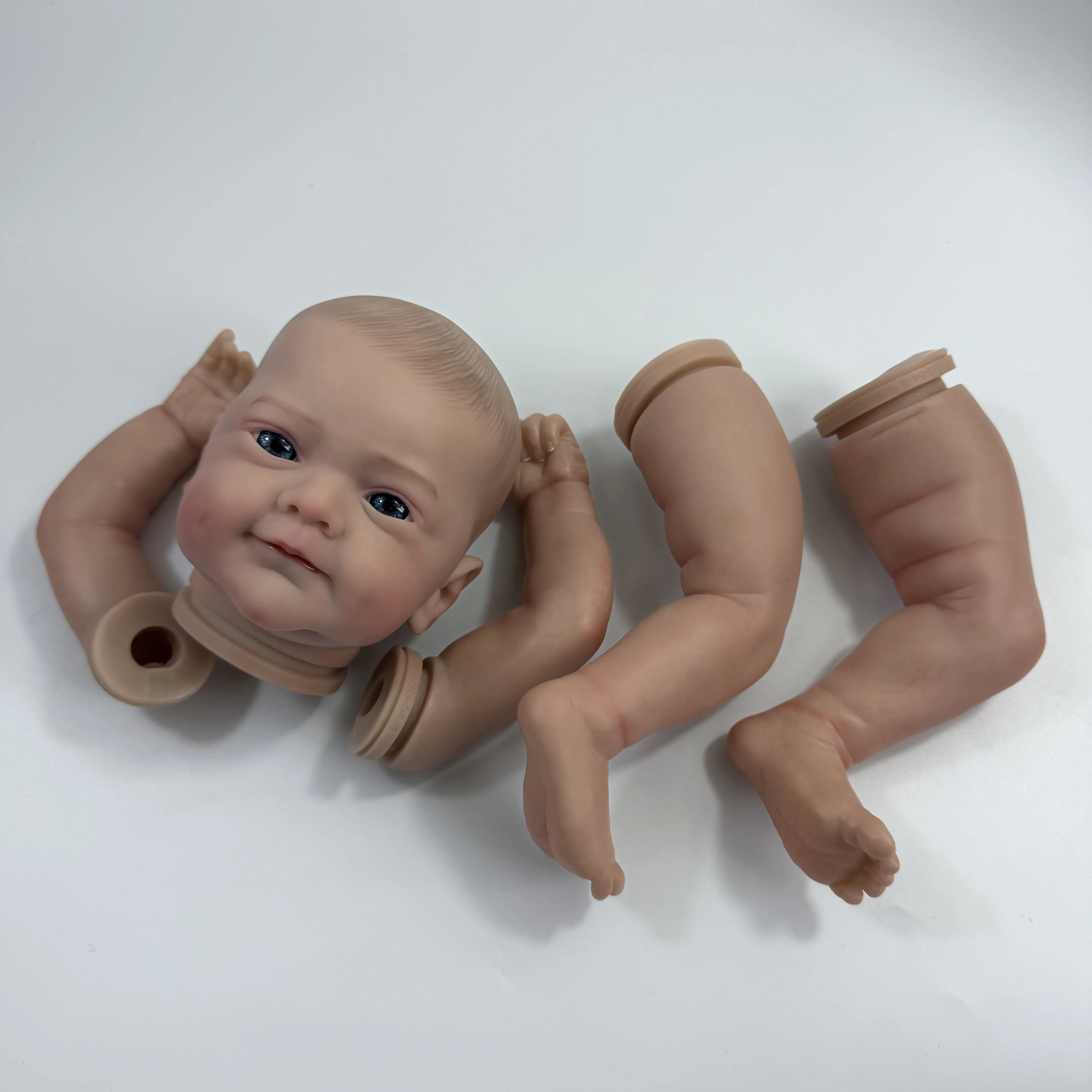 MRB 19 inch Finished Painted Reborn Doll Parts Sanya Vinyl Kit Cute Baby 3D Painting with Visible Veins Cloth Body Included
MRB 19 inch Finished Painted Reborn Doll Parts Sanya Vinyl Kit Cute Baby 3D Painting with Visible Veins Cloth Body Included