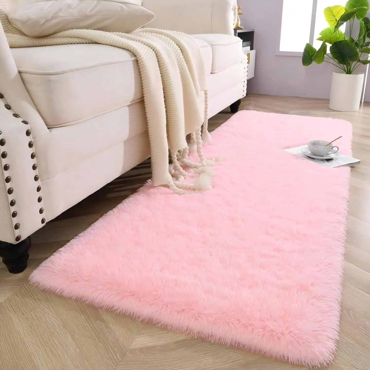 Soft Area Rugs for Living Room Non-Slip Thick Plush Carpets for Winter Anti-Slip Fluffy Artificial Velvet Rugs Soft Pink Carpets
Soft Area Rugs for Living Room Non-Slip Thick Plush Carpets for Winter Anti-Slip Fluffy Artificial Velvet Rugs Soft Pink Carpets