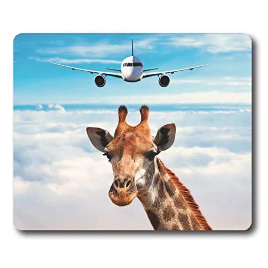 Mouse Pad Giraffe Head Above Clouds and A Plane Flying Behind Mouse Mat Gaming Non-Slip Rubber Mousepad
Mouse Pad Giraffe Head Above Clouds and A Plane Flying Behind Mouse Mat Gaming Non-Slip Rubber Mousepad