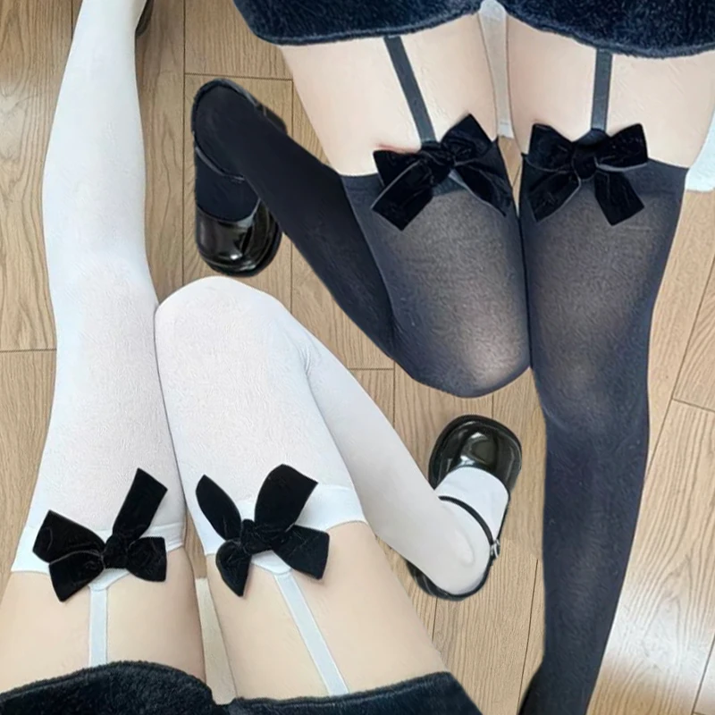 Женские сексуальные прозрачные чулки с подвязками JK, милые длинные носки с бантом, бархатные мягкие летние тонкие чулки до бедра в японском стиле в стиле Лолиты
Женские сексуальные прозрачные чулки с подвязками JK, милые длинные носки с бантом, бархатные мягкие летние тонкие чулки до бедра в японском стиле в стиле Лолиты