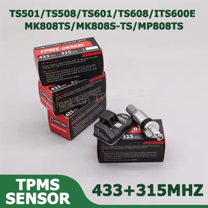 Universal Programmable TPMS Sensors 2 in 1 Support Programing with TS501 TS508 TS601 TS608 ITS600E MK808TS MK808S-TS MP808TS
Universal Programmable TPMS Sensors 2 in 1 Support Programing with TS501 TS508 TS601 TS608 ITS600E MK808TS MK808S-TS MP808TS