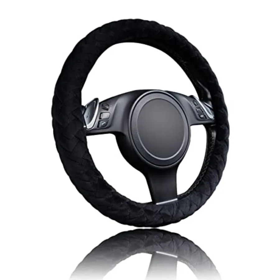 car Steering Wheel Cover Soft Velvet Warm Universal Size 15 inches SUV Truck Anti Slip Odorless Summer Winter Black, Velvet Mas
car Steering Wheel Cover Soft Velvet Warm Universal Size 15 inches SUV Truck Anti Slip Odorless Summer Winter Black, Velvet Mas