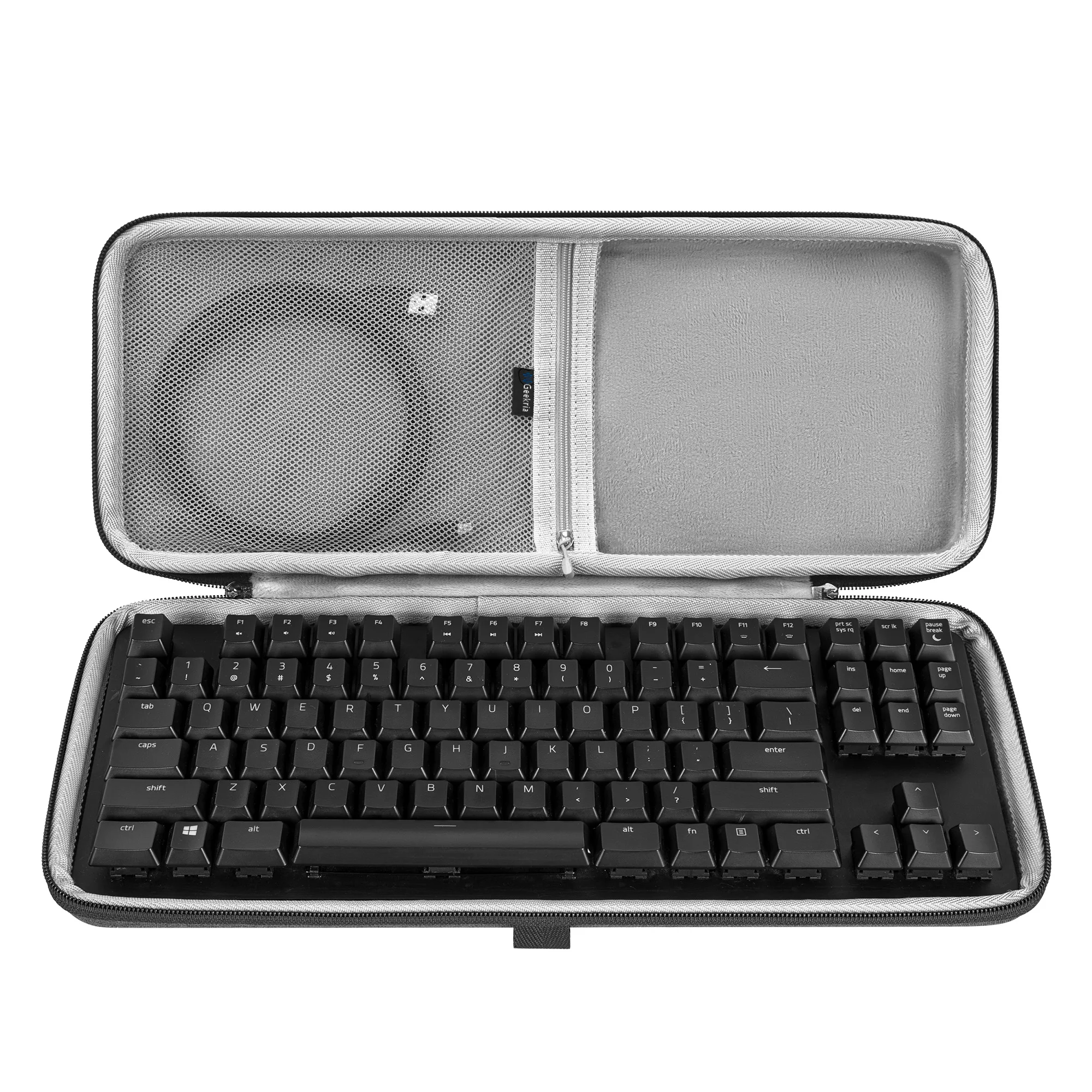 Чехол для клавиатуры Geekria TKL, совместимый с Razer BlackWidow Lite TKL, Keychron K8/K8 Pro, SteelSeries New Apex 9 TKL
Чехол для клавиатуры Geekria TKL, совместимый с Razer BlackWidow Lite TKL, Keychron K8/K8 Pro, SteelSeries New Apex 9 TKL