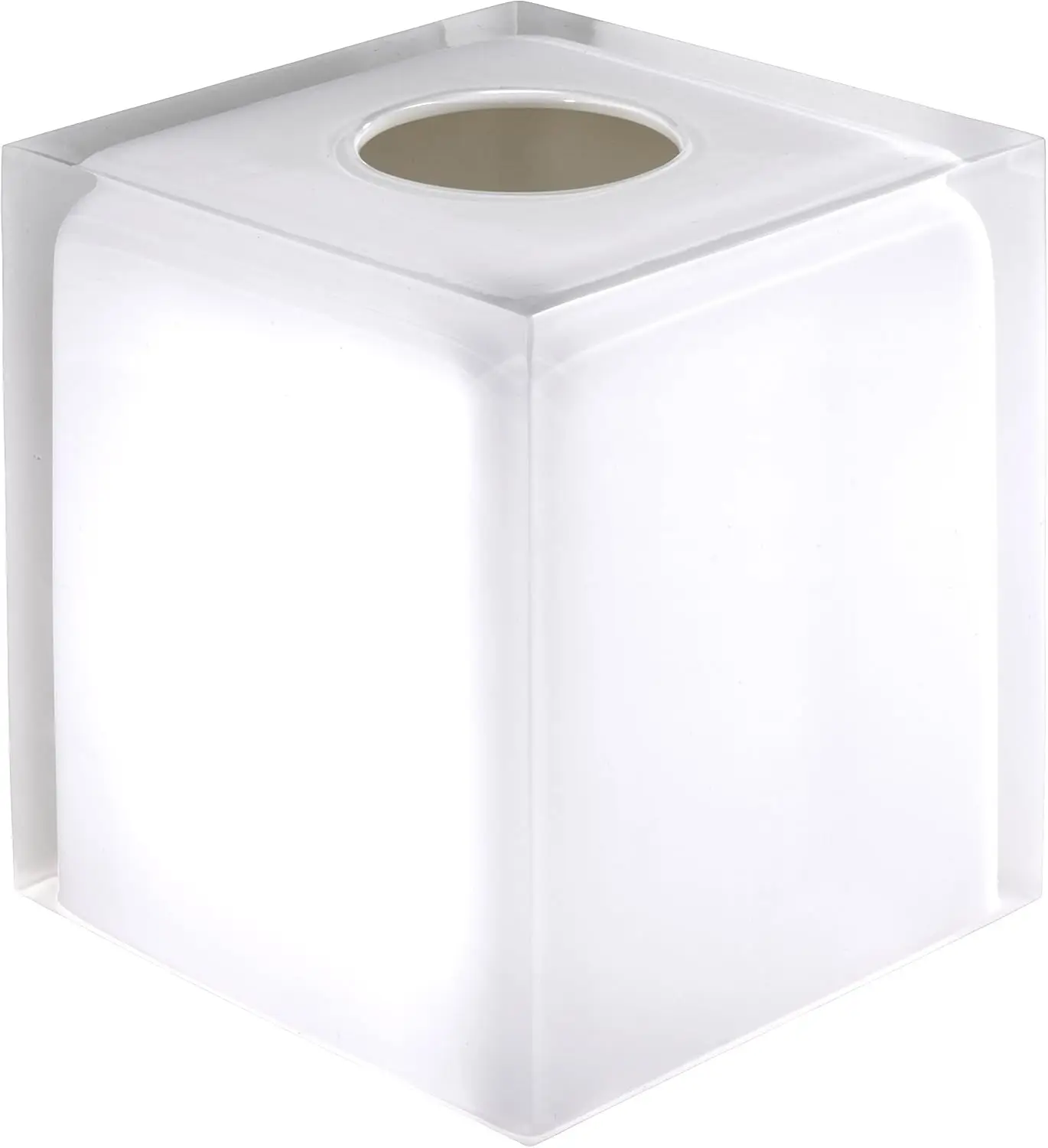 Durable Resin Tissue Box Cover, Modern Home Decor for Dorm Room Essentials, White Marina Collection
Durable Resin Tissue Box Cover, Modern Home Decor for Dorm Room Essentials, White Marina Collection