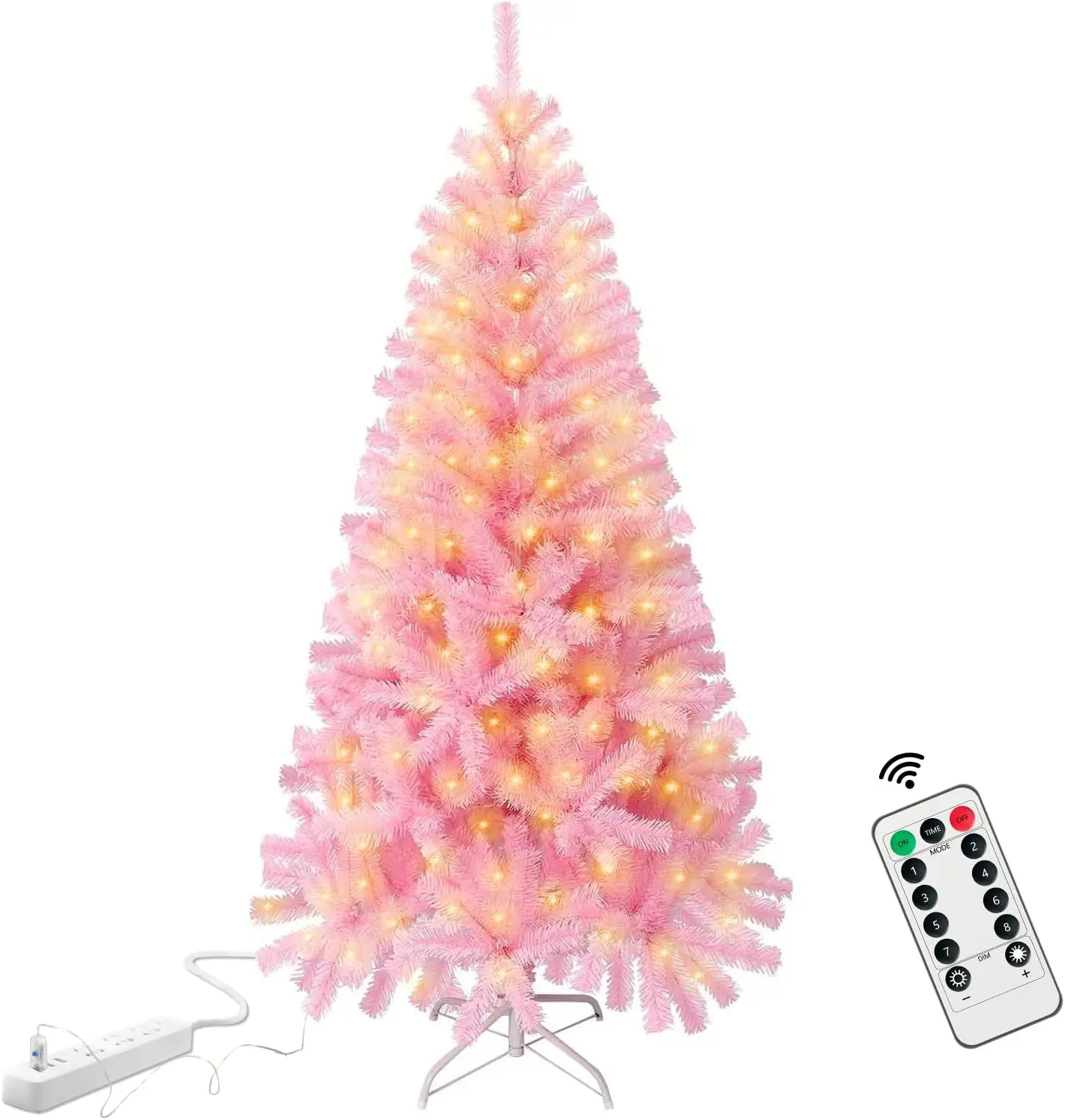 4.5ft Pink Christmas Tree with 120 LED Lights & Remote Timer for Girls Room
4.5ft Pink Christmas Tree with 120 LED Lights & Remote Timer for Girls Room