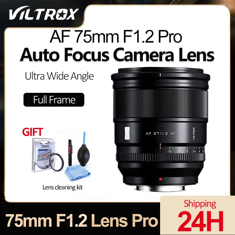 Объектив VILTROX 75 мм F1.2 Fuji PRO с автофокусом, объектив с большой апертурой Prime для Fujifilm XF Mount, Объективы для камер Fuji XT4 XT5 XPRO1 XA7
Объектив VILTROX 75 мм F1.2 Fuji PRO с автофокусом, объектив с большой апертурой Prime для Fujifilm XF Mount, Объективы для камер Fuji XT4 XT5 XPRO1 XA7