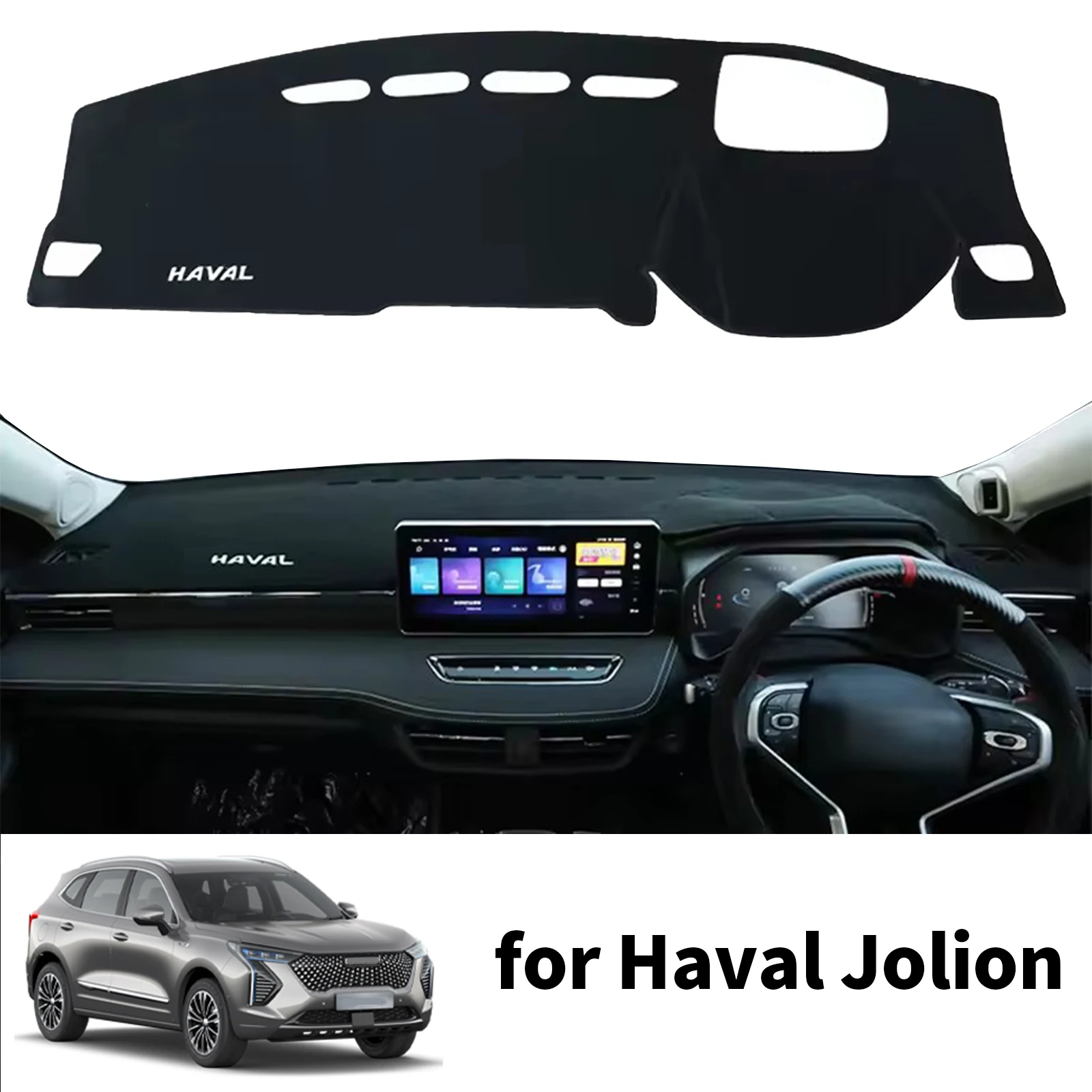 Car Dashboard Mat for Haval Jolion 2024 2023 2022 2021 Sunshade Protective Carpet Dash Pad Dashmat Accessories
Car Dashboard Mat for Haval Jolion 2024 2023 2022 2021 Sunshade Protective Carpet Dash Pad Dashmat Accessories