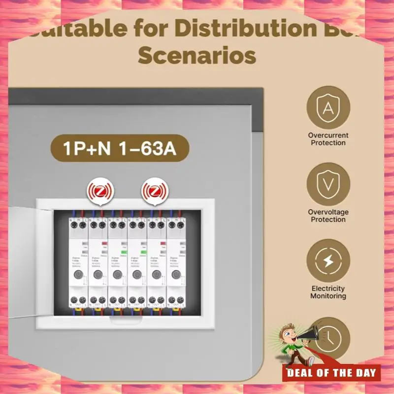 24-часовая доставка Tuya Zigbee Smart Circuit Breaker 63A Монитор электроэнергии Набор порогов огнестойкой сигнализации Управление через приложение V0 Fireproo
24-часовая доставка Tuya Zigbee Smart Circuit Breaker 63A Монитор электроэнергии Набор порогов огнестойкой сигнализации Управление через приложение V0 Fireproo