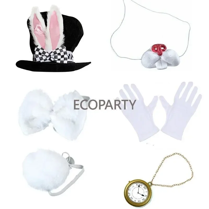 Easter Cosplay Rabbit Ear Hat White Gloves Rabbit Tail Bow Tie Nose Nostalgic Wall Watch Performance Set Party Supplies
Easter Cosplay Rabbit Ear Hat White Gloves Rabbit Tail Bow Tie Nose Nostalgic Wall Watch Performance Set Party Supplies