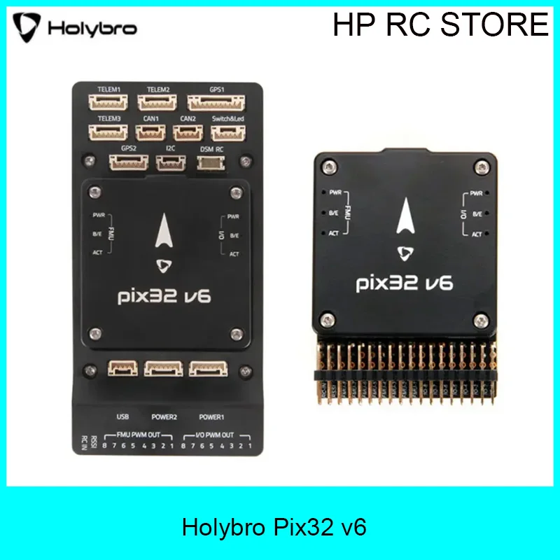 HolyBro Pix32 v6 STM32H743 FC Base/Mini Baseboard & M9N/M10 GPS ArduPilot/PX4 Compatible High Precision for Airplanes and Drones
HolyBro Pix32 v6 STM32H743 FC Base/Mini Baseboard & M9N/M10 GPS ArduPilot/PX4 Compatible High Precision for Airplanes and Drones