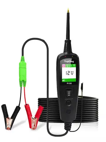2026 JDiag P100 Automotive Circuit Tester Car Voltage Detector Electrical System Probe Kit AC DC 12V 24V Car Diagnostic Tool