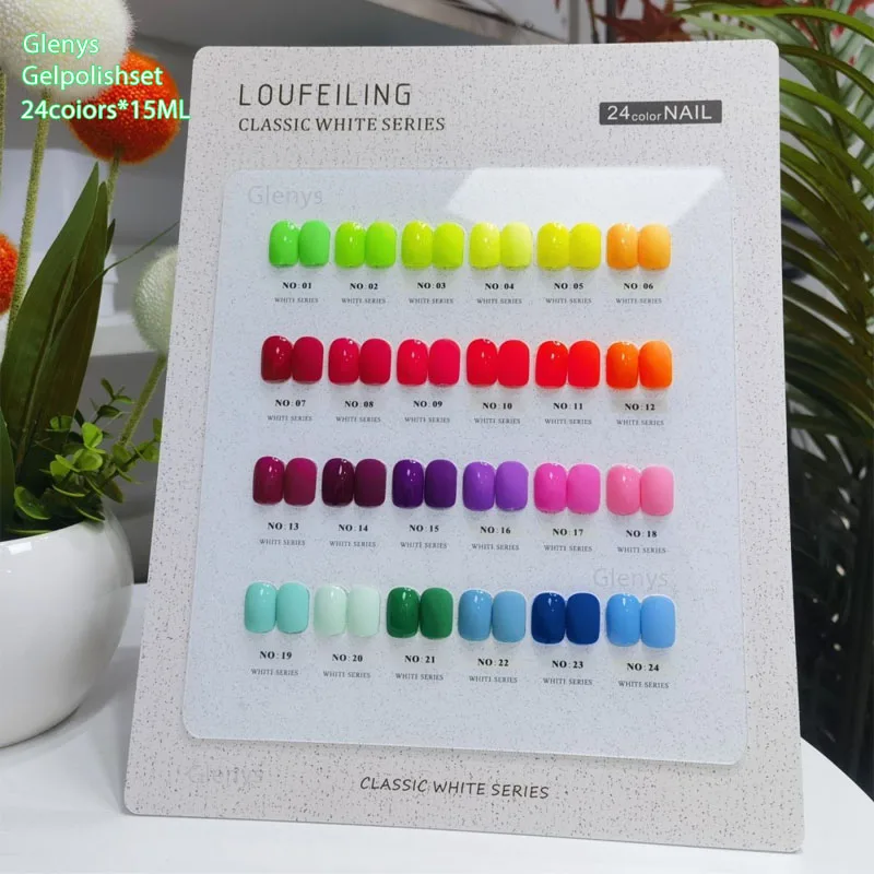 24 color series fluorescent green series nail polish adhesive, a complete set of adhesive, candy color, macaron color series nai
24 color series fluorescent green series nail polish adhesive, a complete set of adhesive, candy color, macaron color series nai