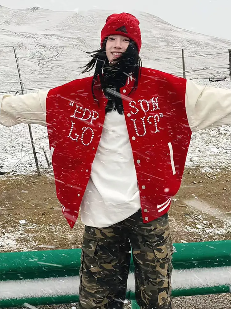 Бейсбольные куртки для девочек и женщин с буквой Y, весенне-осенние, спортивные, с меховым воротником, уличные, с отложным воротником, приталенные, в стиле Varsity Athleisure
Бейсбольные куртки для девочек и женщин с буквой Y, весенне-осенние, спортивные, с меховым воротником, уличные, с отложным воротником, приталенные, в стиле Varsity Athleisure