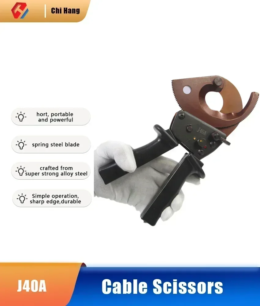 J40A Ножницы для кабеля Кабельный резак XLJ-D-300 Ручные ножницы Резак для шестерен Медь Алюминий Электрический кабель Резак для выключателя проводов
J40A Ножницы для кабеля Кабельный резак XLJ-D-300 Ручные ножницы Резак для шестерен Медь Алюминий Электрический кабель Резак для выключателя проводов