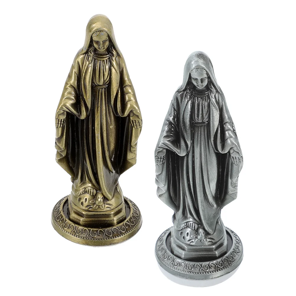 2pcs Vintage Mary Statue Alloy Religious For Home Decor Tabletop Blessed Mother Figure Devotional Catholic Sculpture Resin
2pcs Vintage Mary Statue Alloy Religious For Home Decor Tabletop Blessed Mother Figure Devotional Catholic Sculpture Resin