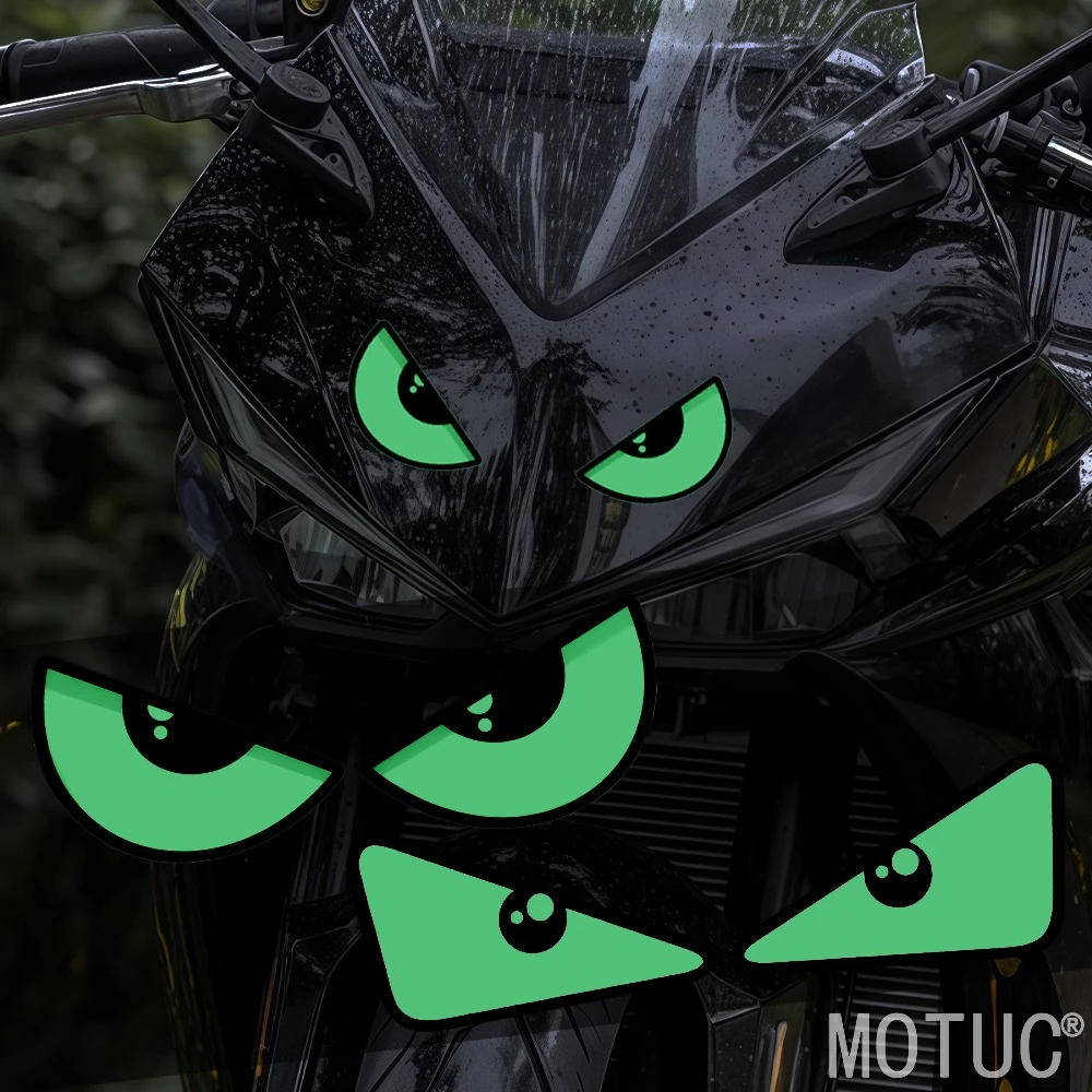 1Pair Luminous Devil Eye Motorcycle Stickers Waterproof for DIY Headlight Fairing Helmet Fuel Tank Glow-in-the-dark Vinyl Decals
1Pair Luminous Devil Eye Motorcycle Stickers Waterproof for DIY Headlight Fairing Helmet Fuel Tank Glow-in-the-dark Vinyl Decals