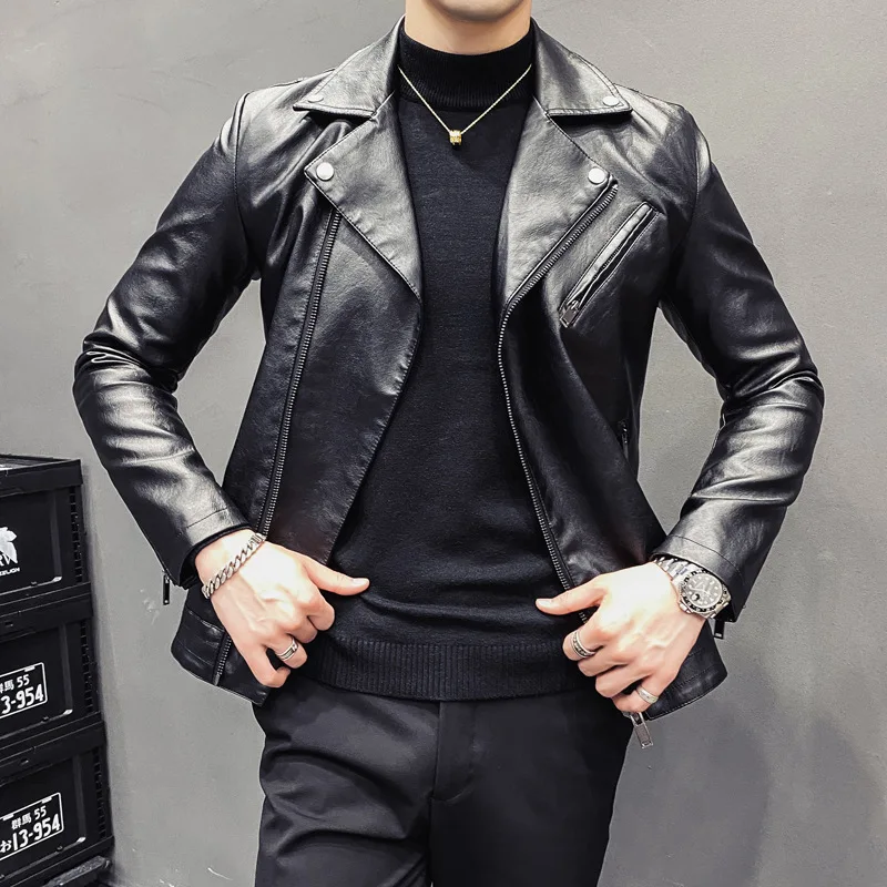 Korean Version Biker Gear Trendy Men's Wear Loose-fit Casual Jacket For Spring Autumn Stylish Coat Men's Faux Leather Jacket
Korean Version Biker Gear Trendy Men's Wear Loose-fit Casual Jacket For Spring Autumn Stylish Coat Men's Faux Leather Jacket