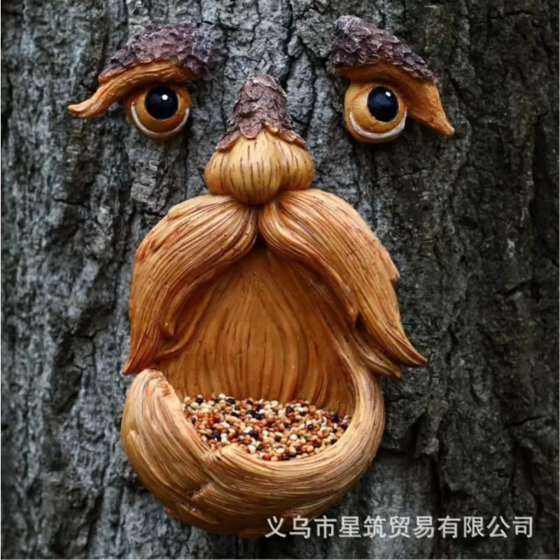 Glow in The Dark Tree Face Bird Feeder Fun Old Man Tree Hugger Sculpture Yard Art Ornament for Garden Lawn Outdoor Decoration
Glow in The Dark Tree Face Bird Feeder Fun Old Man Tree Hugger Sculpture Yard Art Ornament for Garden Lawn Outdoor Decoration