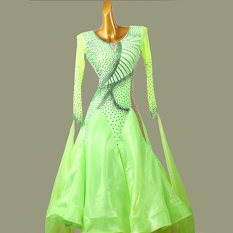 New Ballroom Dance Dress High-End Skirt National Standard Waltz Dancing Costumes Female Adult Profession Performance Clothing
New Ballroom Dance Dress High-End Skirt National Standard Waltz Dancing Costumes Female Adult Profession Performance Clothing