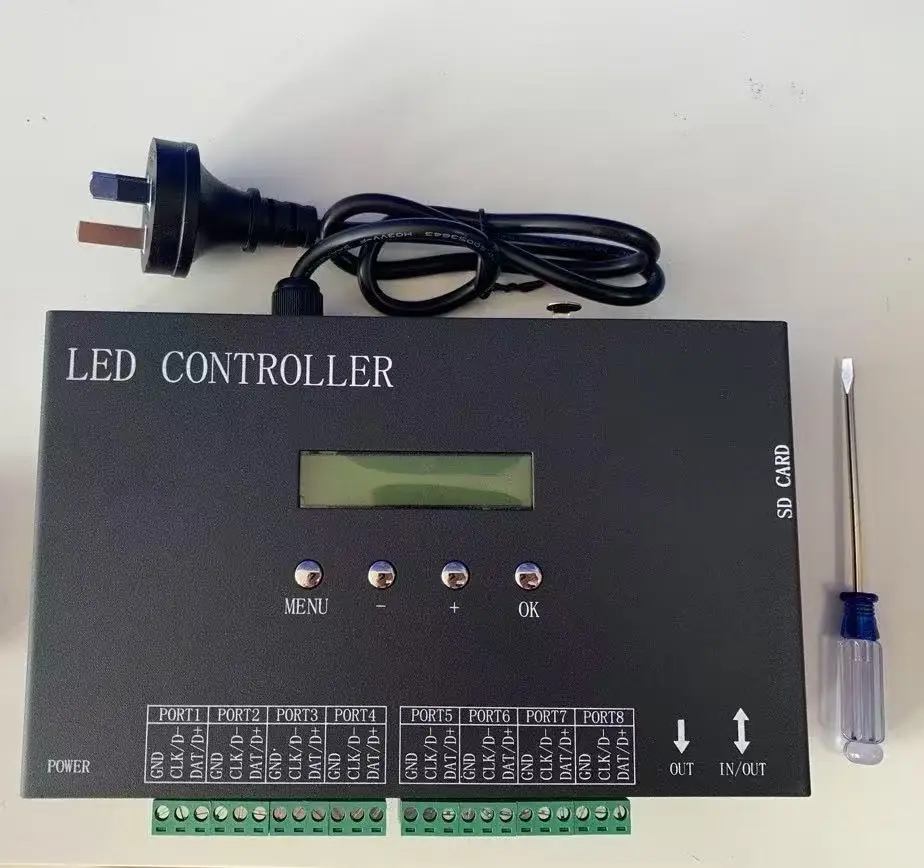 Pro DMX512 Madrix Artnet To SPI Ethernet Led Pixel Controller PC Online VIA SD Card 8 Ports 8192 Ws2811 DJ Stage
Pro DMX512 Madrix Artnet To SPI Ethernet Led Pixel Controller PC Online VIA SD Card 8 Ports 8192 Ws2811 DJ Stage