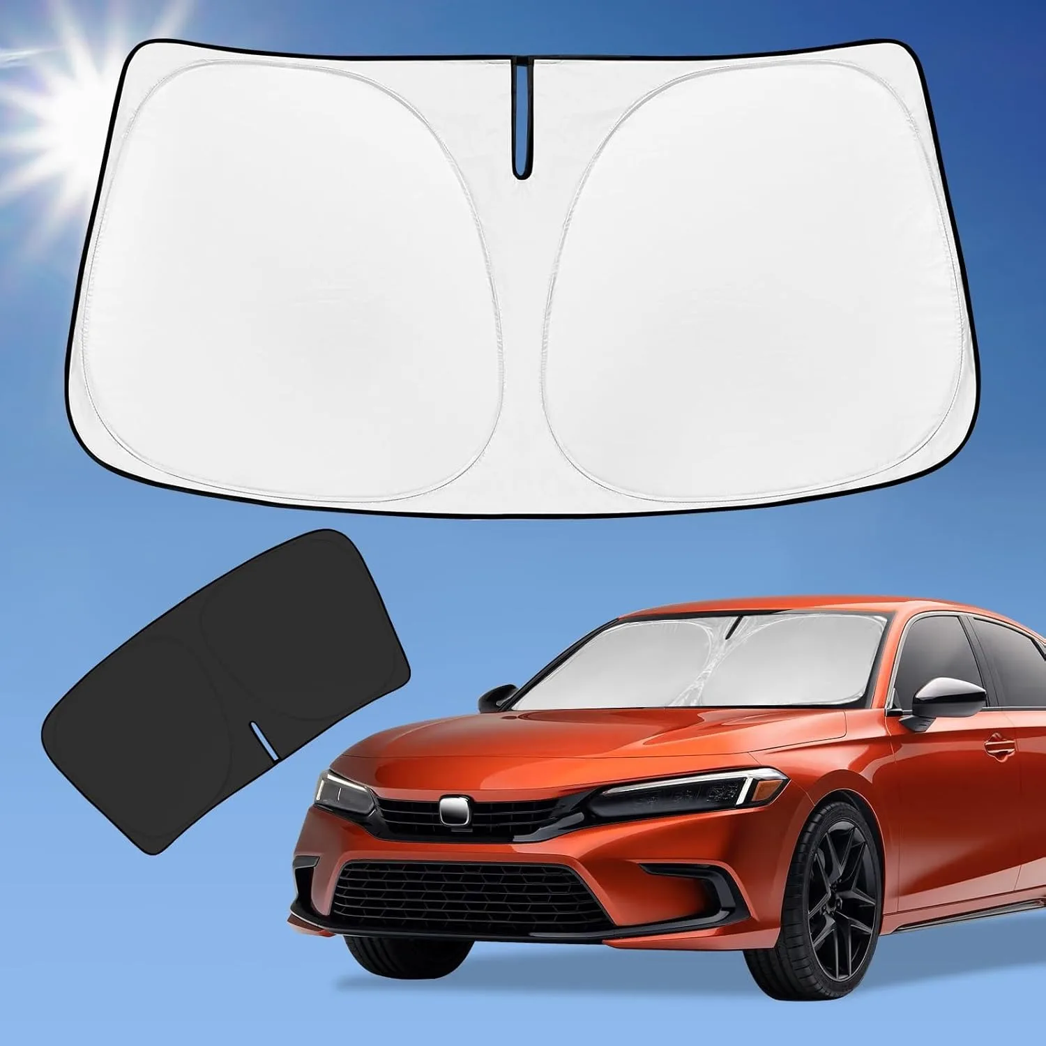 For Honda Civic 2022-2024 2025 26 Sun Shade Sunshade Windshield Cover, Front Window Shade Custom Sun Visor Shade Car Accessories
For Honda Civic 2022-2024 2025 26 Sun Shade Sunshade Windshield Cover, Front Window Shade Custom Sun Visor Shade Car Accessories