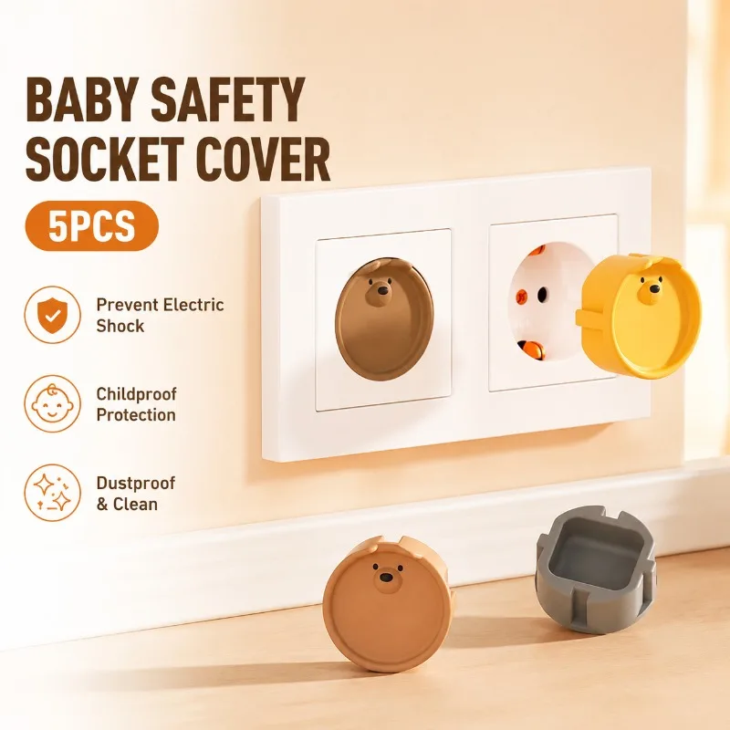 EU 5Pcs Baby Safety Socket Cover Cute Cartoon Childproof Outlet Plug Protector Dustproof Electric Shock Prevention
EU 5Pcs Baby Safety Socket Cover Cute Cartoon Childproof Outlet Plug Protector Dustproof Electric Shock Prevention