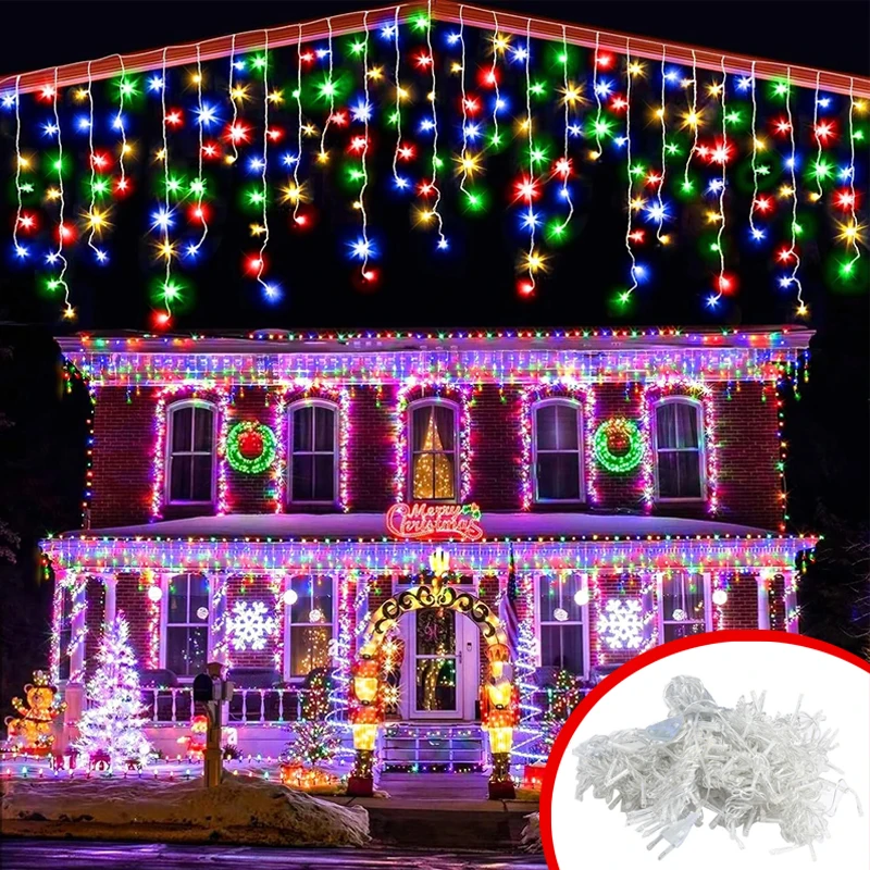 3/5/10M Solar Curtain Light Outdoor Eaves Decor String Lights Garden Party Wedding Yard Christmas Decoration Holiday Garlands
3/5/10M Solar Curtain Light Outdoor Eaves Decor String Lights Garden Party Wedding Yard Christmas Decoration Holiday Garlands