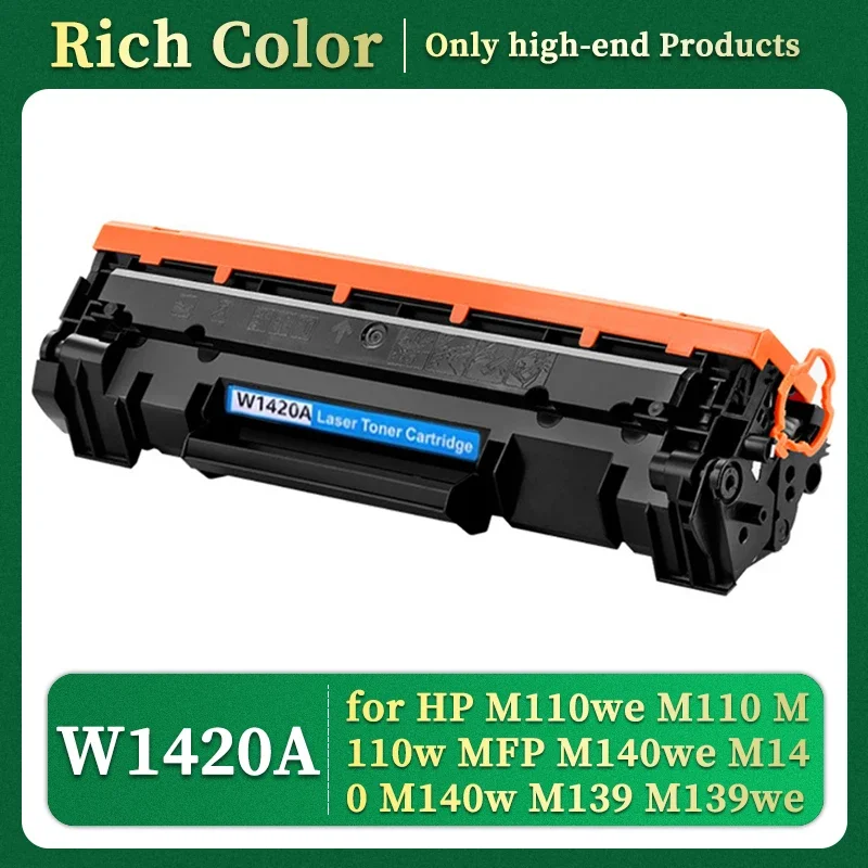 142A 142X Toner Cartridge Compatible NO Chip W1420A W1420X for HP Laserjet M110we M110 M110w MFP M140we M140 M140w M139 M139we
142A 142X Toner Cartridge Compatible NO Chip W1420A W1420X for HP Laserjet M110we M110 M110w MFP M140we M140 M140w M139 M139we