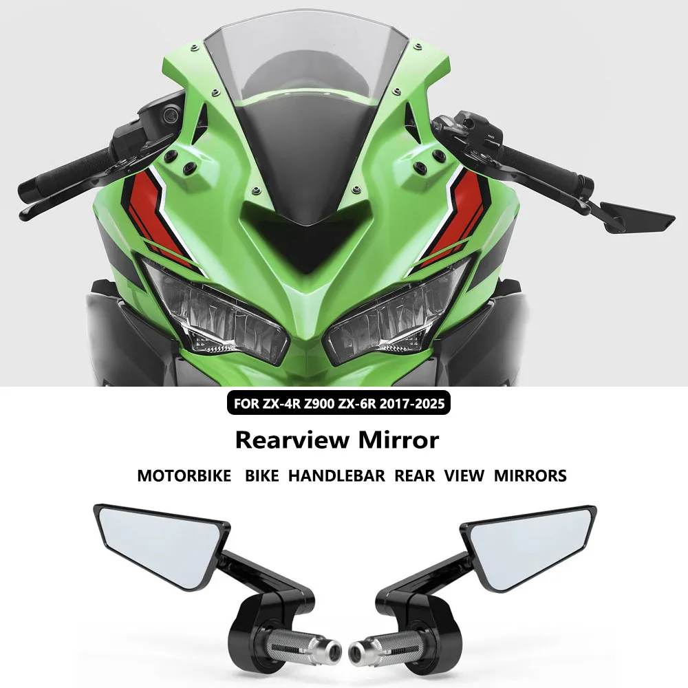 For KAWASAKI Ninja ZX-4R Ninja ZX-6R Z900 z 900 2017-2025 Motorcycle Rearview Mirrors Scooter Bar End Handlebar Mirror
For KAWASAKI Ninja ZX-4R Ninja ZX-6R Z900 z 900 2017-2025 Motorcycle Rearview Mirrors Scooter Bar End Handlebar Mirror