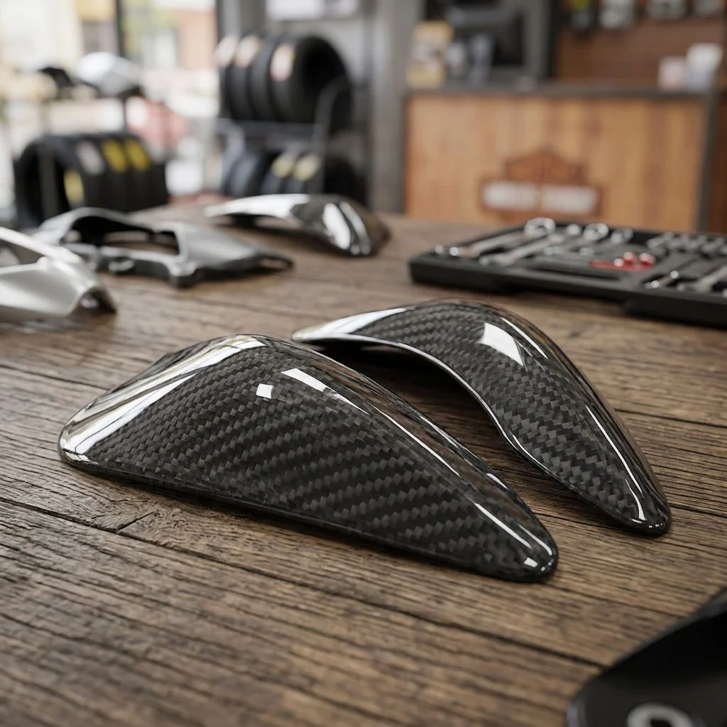 Carbon Fibre Motorcycle Gas Fuel Tank Side Protection Cover for Aprilia RS 660 2020-2025
Carbon Fibre Motorcycle Gas Fuel Tank Side Protection Cover for Aprilia RS 660 2020-2025