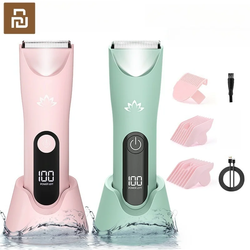 New YOUPIN 8122 Women Body Trimmer 3 in 1 Grooming Kit Painless Rechargeable IPX7 Waterproof Body Hair Clipper Electric Shaver
New YOUPIN 8122 Women Body Trimmer 3 in 1 Grooming Kit Painless Rechargeable IPX7 Waterproof Body Hair Clipper Electric Shaver