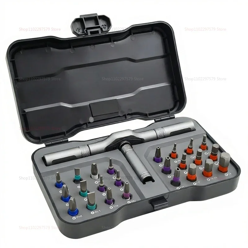 24 in 1 Ratchet Wrench Screwdriver Set with Magnetic Bits Multi-Tool Kit for Household DIY Repair Precision Mechanics
24 in 1 Ratchet Wrench Screwdriver Set with Magnetic Bits Multi-Tool Kit for Household DIY Repair Precision Mechanics