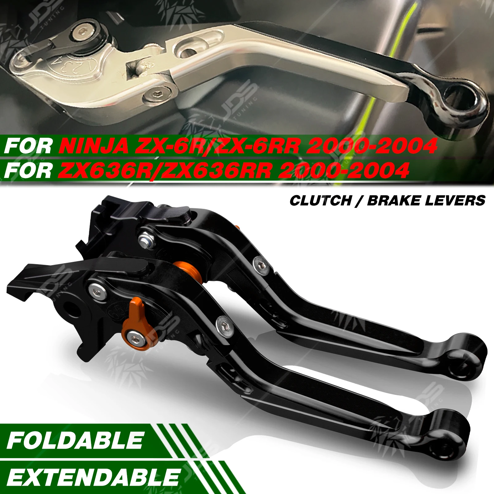 For Kawasaki NINJA ZX6R/ZX6RR/ZX636R/ZX636RR 2000-2004 Clutch Lever Brake Lever Set Foldable Adjustable Handle Levers Parts
For Kawasaki NINJA ZX6R/ZX6RR/ZX636R/ZX636RR 2000-2004 Clutch Lever Brake Lever Set Foldable Adjustable Handle Levers Parts