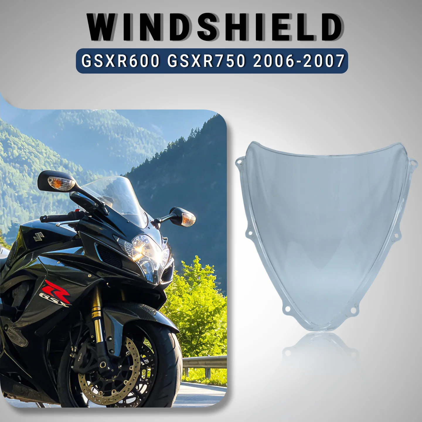 For SUZUKI GSXR600 GSXR750 Motorcycle Windshield Double Bubble Windshield Windscreen Wind Deflector GSXR600 Windscreen 2006-2007
For SUZUKI GSXR600 GSXR750 Motorcycle Windshield Double Bubble Windshield Windscreen Wind Deflector GSXR600 Windscreen 2006-2007