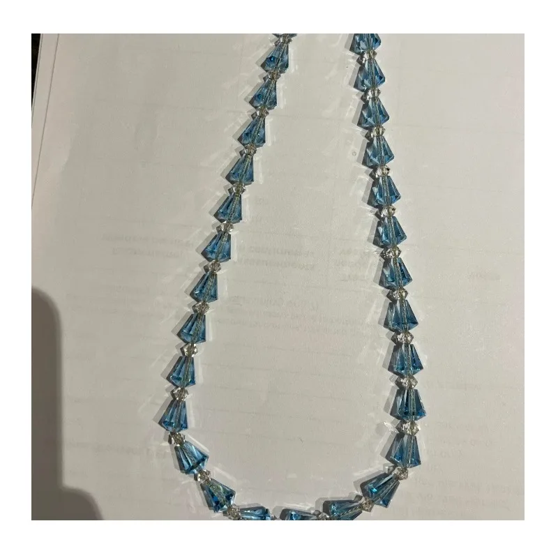 Explosive Flash Straight Cut Sea Blue Beaded Necklace, Old Money Wind Necklace, Bracelet, Stacked in Multiple Circles, Wear It w
Explosive Flash Straight Cut Sea Blue Beaded Necklace, Old Money Wind Necklace, Bracelet, Stacked in Multiple Circles, Wear It w