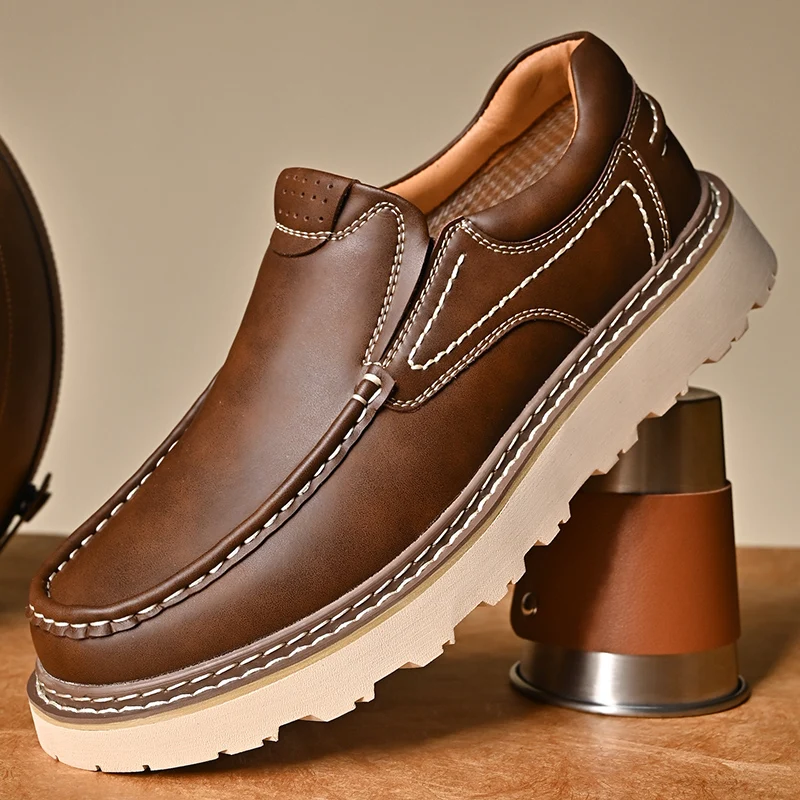 Men's Leather Casual Shoes Designer Brand Classic Brown Loafers Trendy Commuting Men's Business Driving Shoes Big Size:38-46
Men's Leather Casual Shoes Designer Brand Classic Brown Loafers Trendy Commuting Men's Business Driving Shoes Big Size:38-46