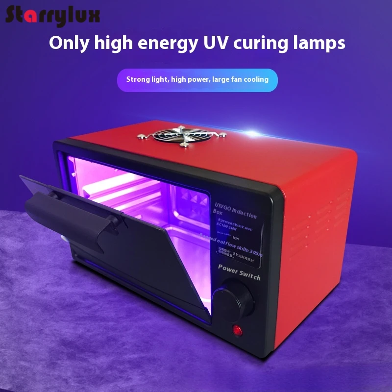 UV Curing Box with High-Intensity UV Light - 80W/120W/240W for Shadowless Glue, Flexible Screen Repair, OCA Lamination 
UV Curing Box with High-Intensity UV Light - 80W/120W/240W for Shadowless Glue, Flexible Screen Repair, OCA Lamination