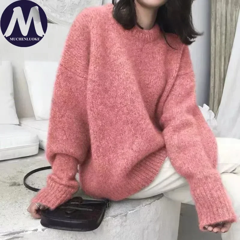 Sweaters for Women Autumn Winter New Retro Style Long Sleeves O Neck Knitted Sweater Fashionable Casual Loose Warm Sweaters Tops
Sweaters for Women Autumn Winter New Retro Style Long Sleeves O Neck Knitted Sweater Fashionable Casual Loose Warm Sweaters Tops