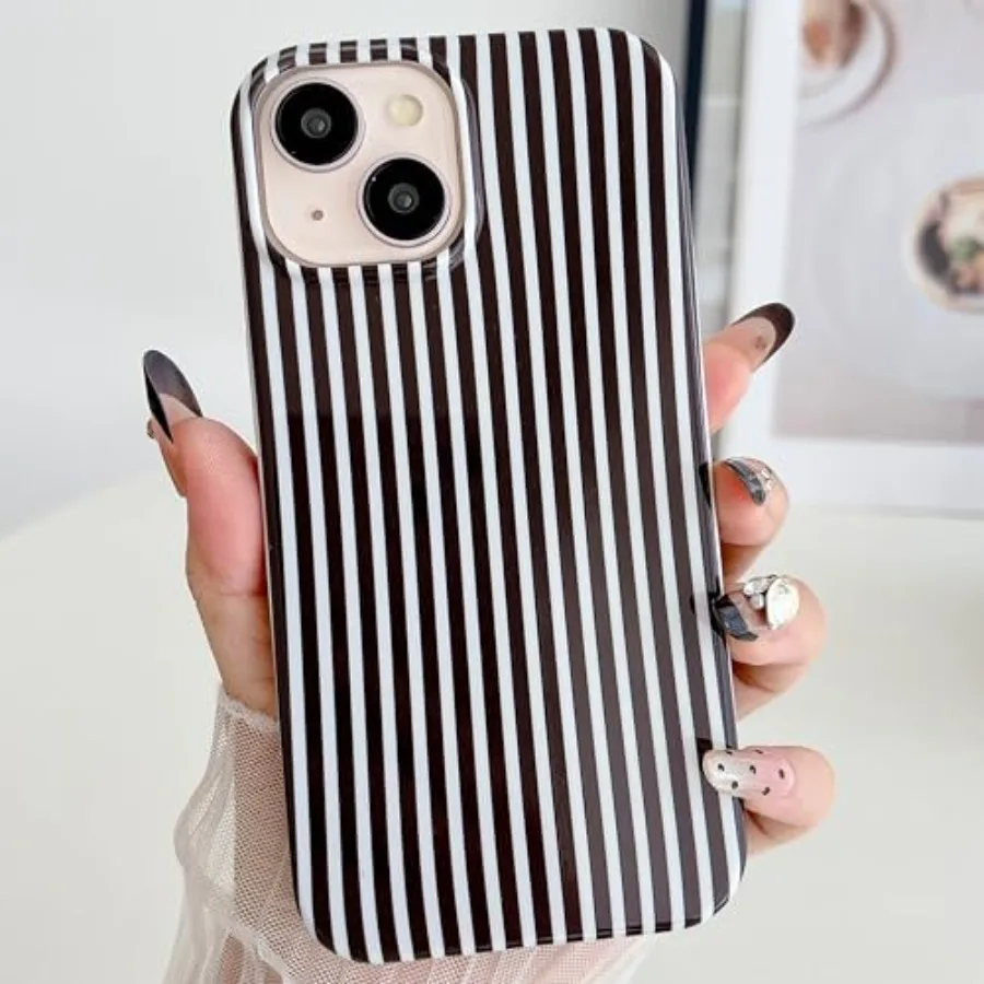 Striped Phone Case for iPhone 13 iPhone 14 iPhone 15, Fashion Retro Stripe Pattern Aesthetic Cover, Soft TPU Slim Shockproof Ca
Striped Phone Case for iPhone 13 iPhone 14 iPhone 15, Fashion Retro Stripe Pattern Aesthetic Cover, Soft TPU Slim Shockproof Ca