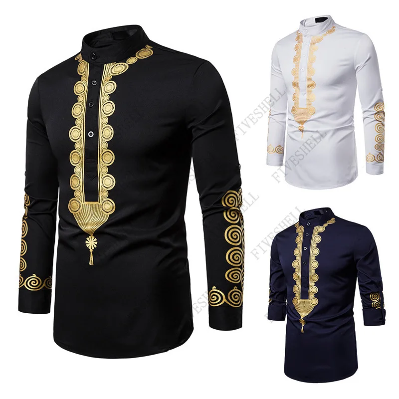 2023 African Dashiki Print Shirt Men Slim Fit Long Sleeve Men African Shirts Streetwear Casual Men African Clothes XXL
2023 African Dashiki Print Shirt Men Slim Fit Long Sleeve Men African Shirts Streetwear Casual Men African Clothes XXL