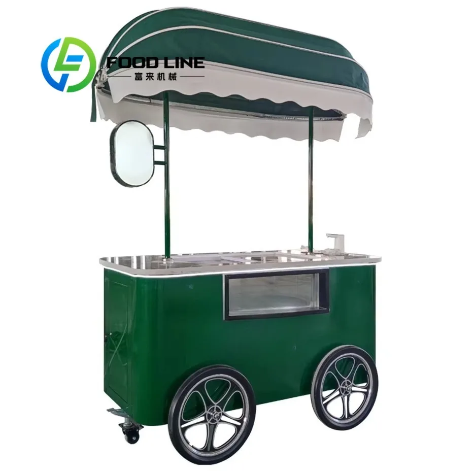Customized Mobile Popsicles and Ice Cream Cart Electric 4-Wheel Stainless Steel Fast Food Display Freezer for Sale
Customized Mobile Popsicles and Ice Cream Cart Electric 4-Wheel Stainless Steel Fast Food Display Freezer for Sale