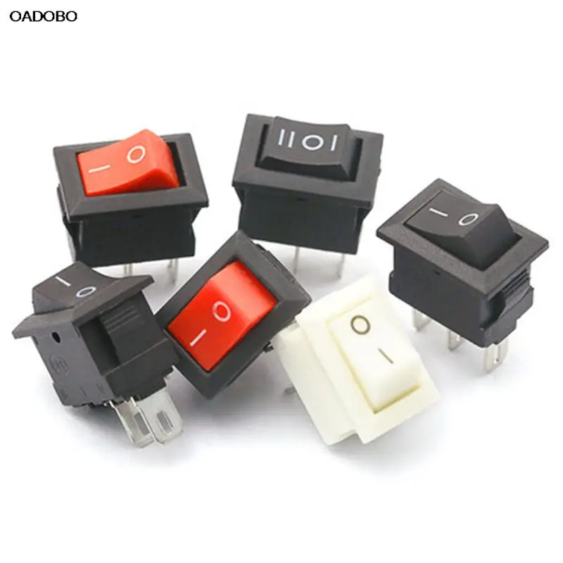 5Pcs Push Button Switch 10x15mm SPST 3Pin 3A 250V KCD11 Snap-in on/Off Mini Rocker Switch 10MM*15MM Black Red and White DIY
5Pcs Push Button Switch 10x15mm SPST 3Pin 3A 250V KCD11 Snap-in on/Off Mini Rocker Switch 10MM*15MM Black Red and White DIY